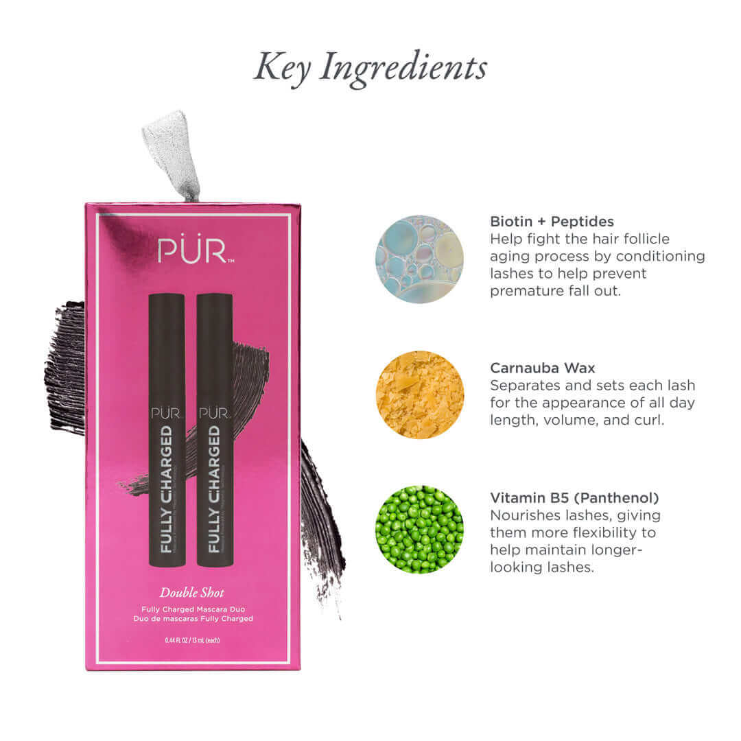 Double Shot Fully Charged Mascara Duo - PÜR Beauty